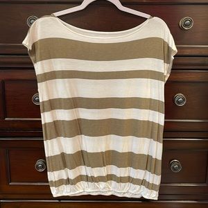 Boatneck striped top